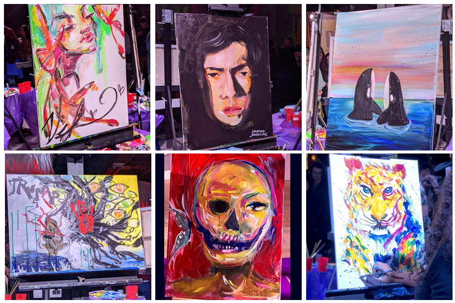 art battle seattle round 1 paintings