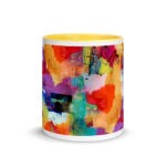 Mixed Media Artist Mug with Color Inside
