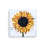 Mixed Media Sunflower Canvas Print - Image 2