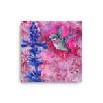Mixed Media Calliope Hummingbird Canvas Print - Image 2