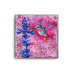 Mixed Media Calliope Hummingbird Canvas Print