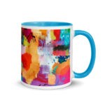 Mixed Media Artist Mug with Color Inside - Image 3