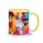 Mixed Media Artist Mug with Color Inside - Image 4